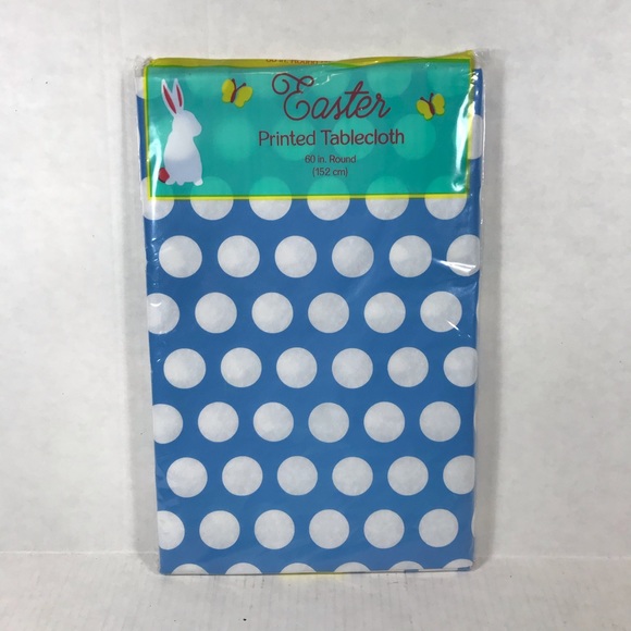 Polka Dot Vinyl Party Tablecloths Flannel Backed - Picture 3 of 9